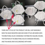 KN95 Masks Valved Face Mask Protection Face
