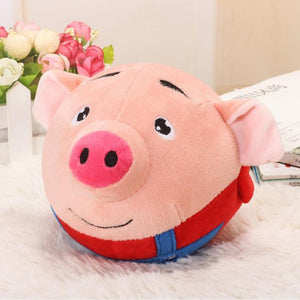 children Cartoon Ball Electric Toys Jump Ball Beating Sing Jump Baby Kids Gift Music Recording Plush Toys