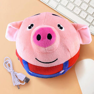 children Cartoon Ball Electric Toys Jump Ball Beating Sing Jump Baby Kids Gift Music Recording Plush Toys