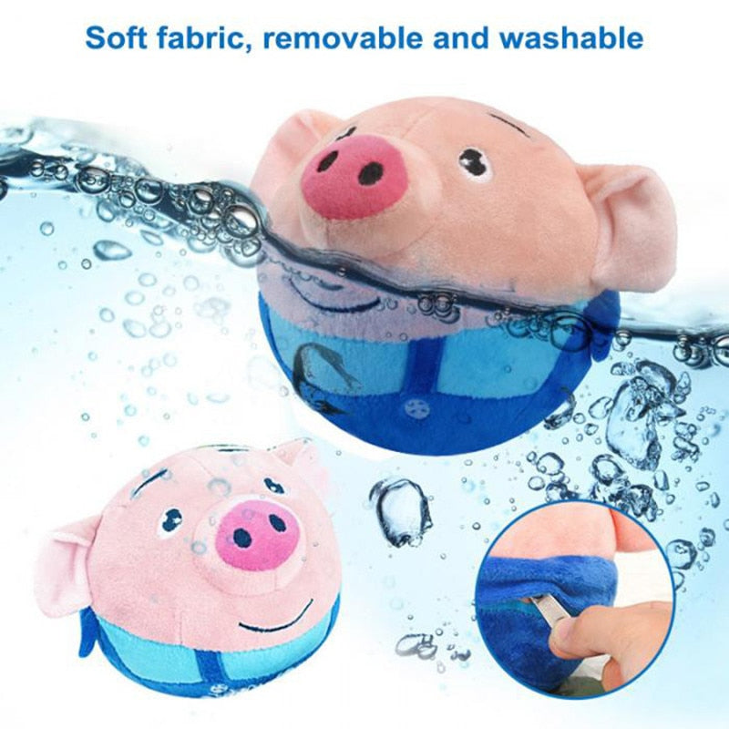 children Cartoon Ball Electric Toys Jump Ball Beating Sing Jump Baby Kids Gift Music Recording Plush Toys